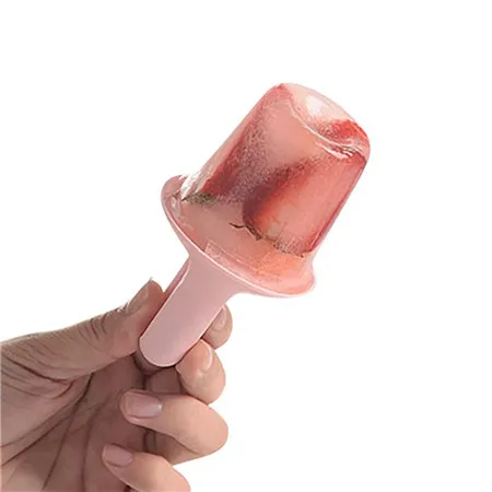 PINK 1 шт. портативный лед на палочке чехол форма DIY Opsicle форма для мороженого с крышкой для улицы при гололеде куб несущей формы летнее охлаждение десерт# B5 - Цвет: PINK