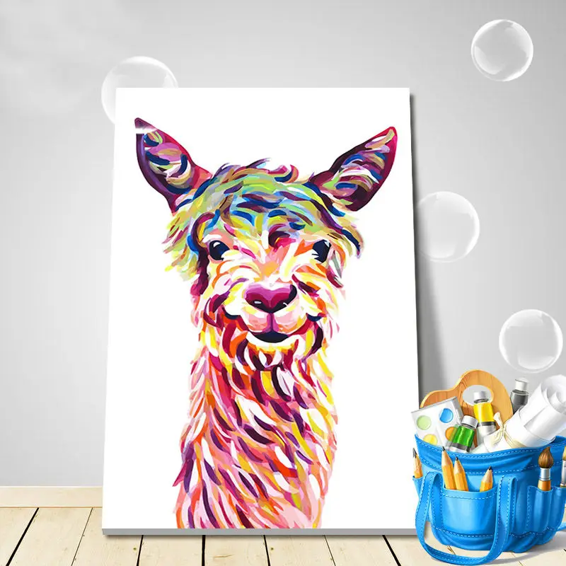 Цифровая краска по номерам Альпака модульная живопись diy масляная Раскраска