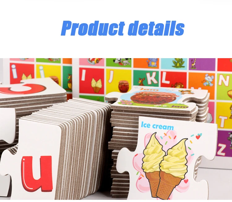 Children Large Matching Puzzle Games Early Learning Card My First Jigsaw Puzzle Toys for Children Kids Educational Toys Gift Boy