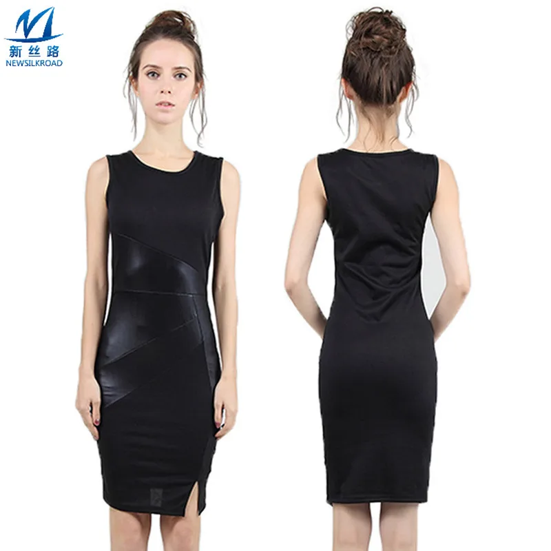 2016 Stripe O-Neck Summer Women Dress Colorblock Pencil Rockabilly Sheath European Vintage Solid Fashion Knee-Length | Женская одежда