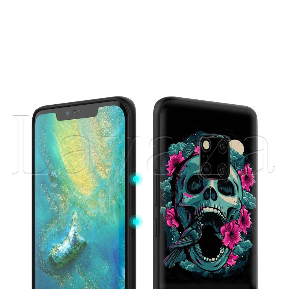 Lavaza Retro Style Flower Skull Case for Honor Mate 10 20S 6A 7A 7C 7X 8A 8C 8X 9 P9 Lite Pro Y6 Y7 Y9 Prime | Мобильные телефоны и