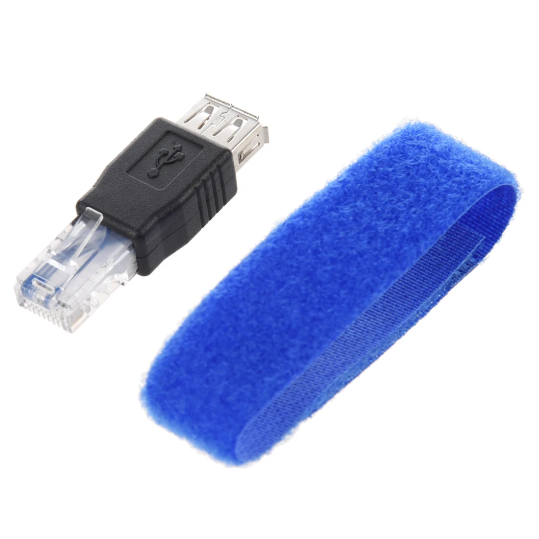 Новый SODIAL(R) 2 шт. ethernet RJ45 папа к USB гнездовой разъем конвертер адаптер + Бесплатный