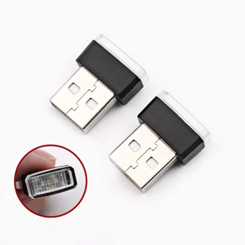 1 шт. USB мини беспроводной светодиодный комплект освещения салона автомобиля