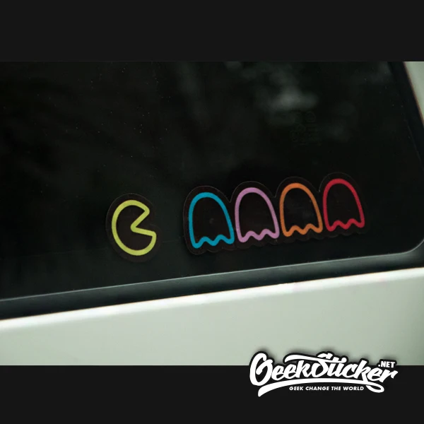 Прямая поставка Pacman автомобиля стикер светоотражающие водонепроницаемый