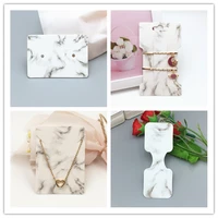 50pcslot marble pattern jewelry sets holder card handmade for necklace earring hairpin accessory jewelry decoration cards favor