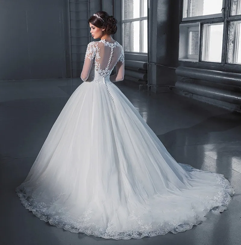 Новинка Vestido de Noiva 2020 свадебные платья с прозрачной тюлевой спиной сексуальные