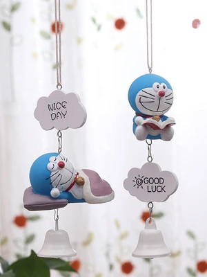

Подвесной колокольчик Doraemon в виде синего толстого колокольчика, подарок на день рождения, подвеска в виде колокольчика в спальню для девочк...