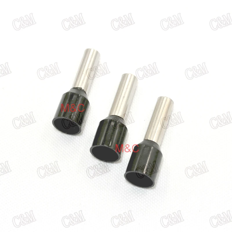100 шт. E1510 AWG16 черный провод Медь обжимной разъем Изолированный Шнур Pin-End терминалы
