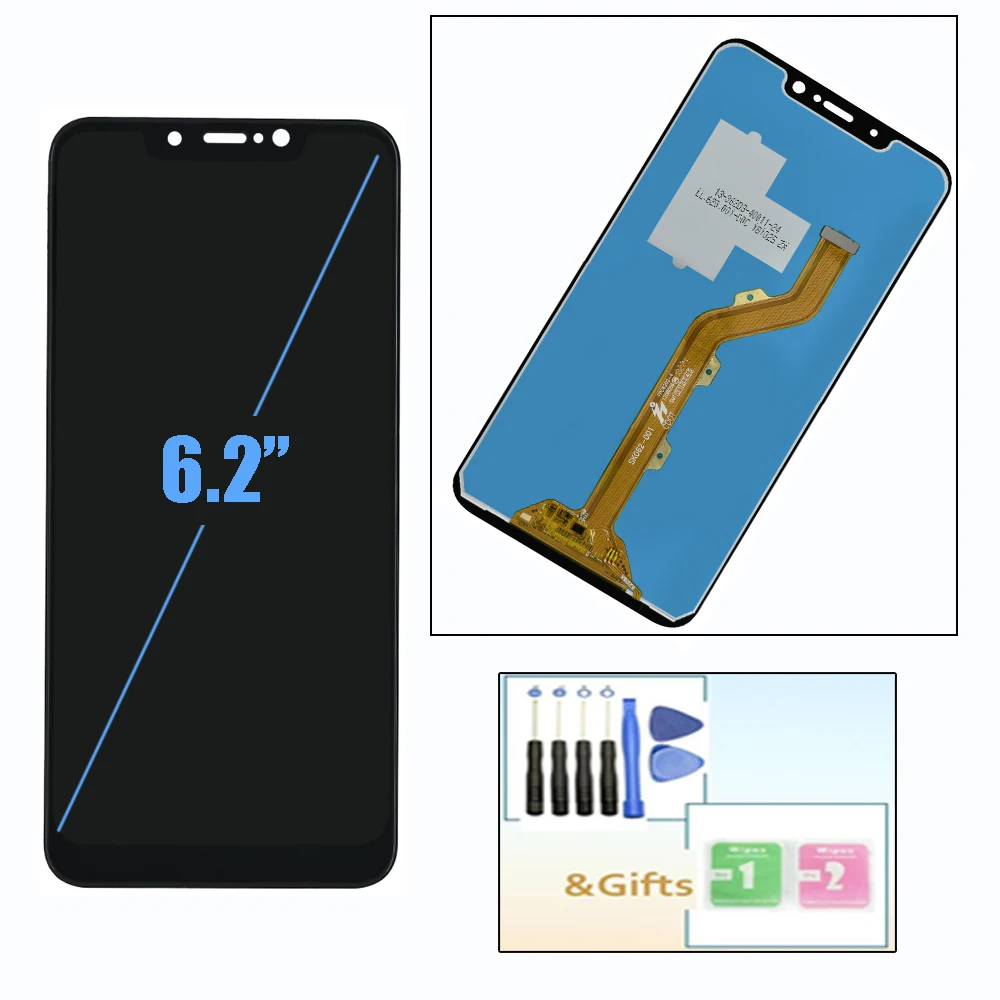 6 2 &quotНовый оригинальный для Tecno Camon 11 Pro CF8 ЖК дисплей с сенсорным экраном цифровой