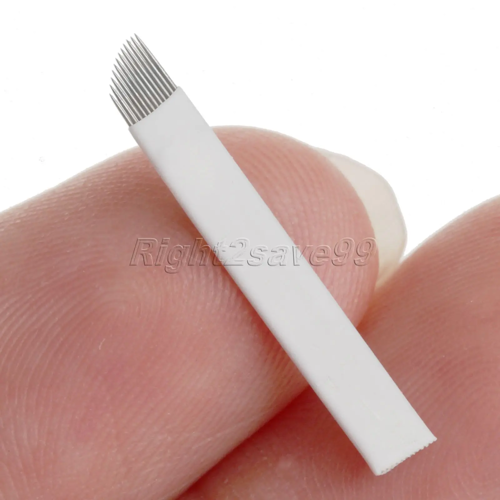 _ Красная ручка для перманентного макияжа бровей + 10 шт. 12 штырьков игла