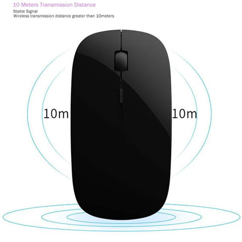 Аккумуляторная Bluetooth 4,0 Беспроводная тонкая мышь Мыши для iPad Mac Apple ноутбук Macbook Ноутбук Настольный планшет поддержка 10