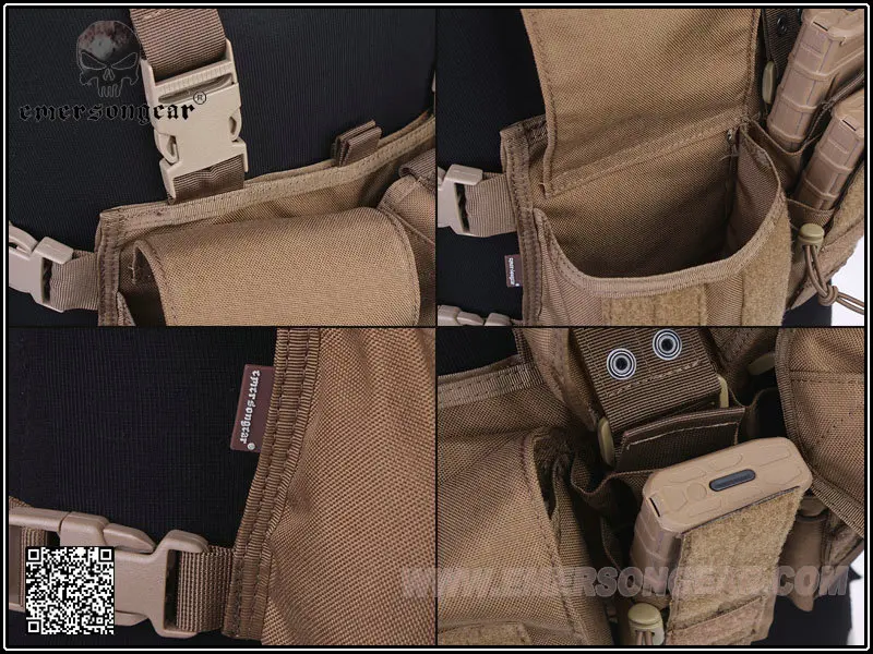 Emerson светильник Кая нагрудная установка серо коричневый EM7441CB|chest rig coyote|coyote chest