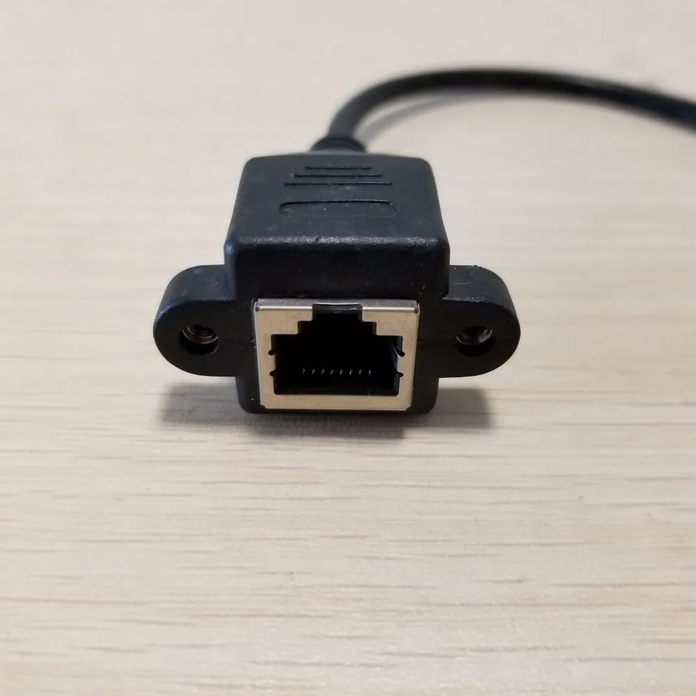 Крепление на Панель RJ45 сетевой кабель удлинитель для передачи данных от мужчин