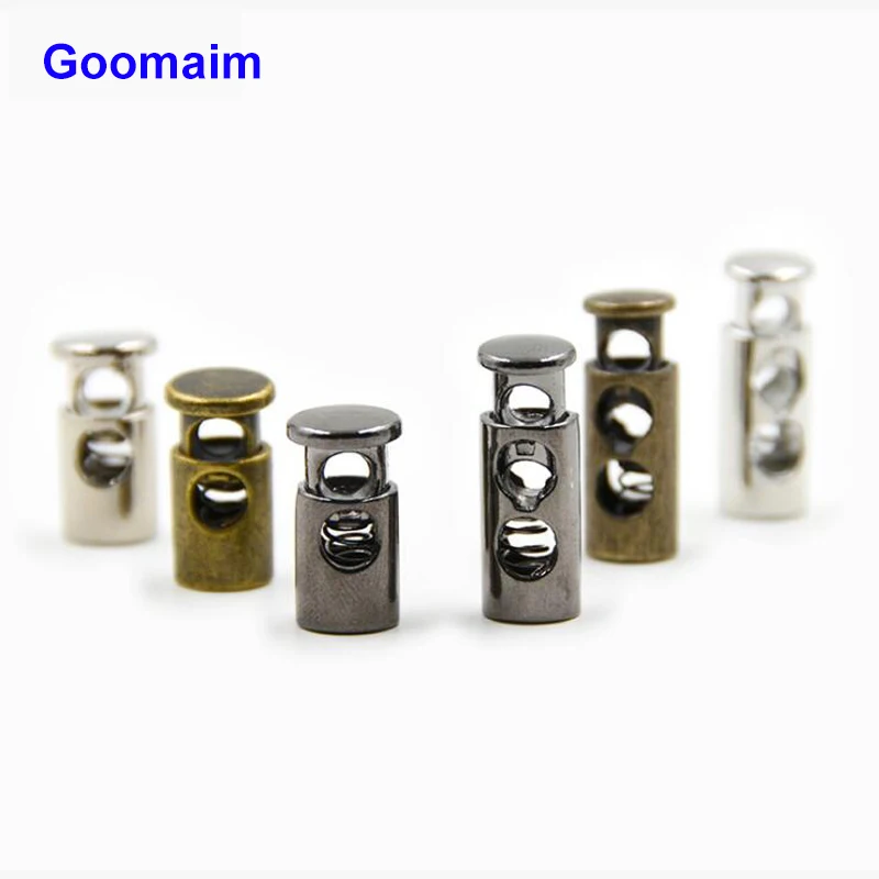 

100 pieces High grade metal cord lock bag and suitcase fittings coat rope cord lock slip stop buckle adjustment stoppers