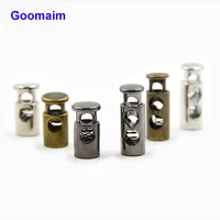 100 pieces high grade metal cord lock bag and suitcase fittings coat rope cord lock slip stop buckle adjustment stoppers