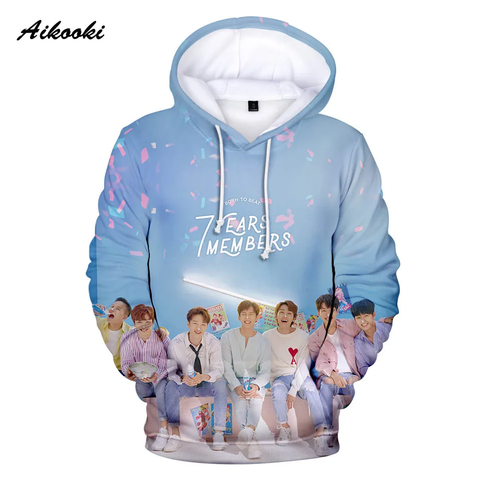 Толстовка с капюшоном BTOB ildo для мужчин и женщин активного отдыха Kpop 3D модный