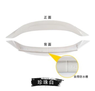 Primer grey unpainted ABS sports Car Rear Trunk Spoiler Wing For HONDA Civic 10, no drilling needed - Цвет: Слоновая кость