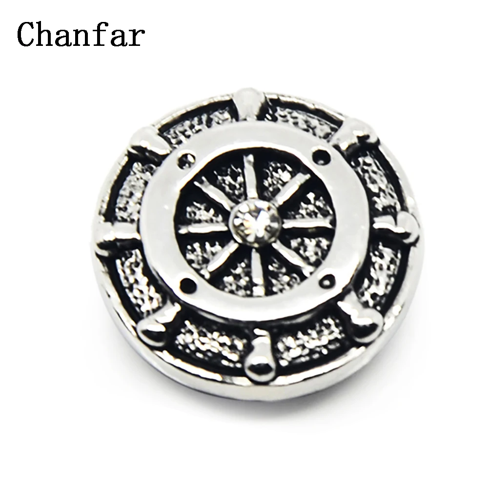 

Metal Button With Rhinestones Button Snap Charm For 18mm Snap Button Bracelet Necklace Jewelry