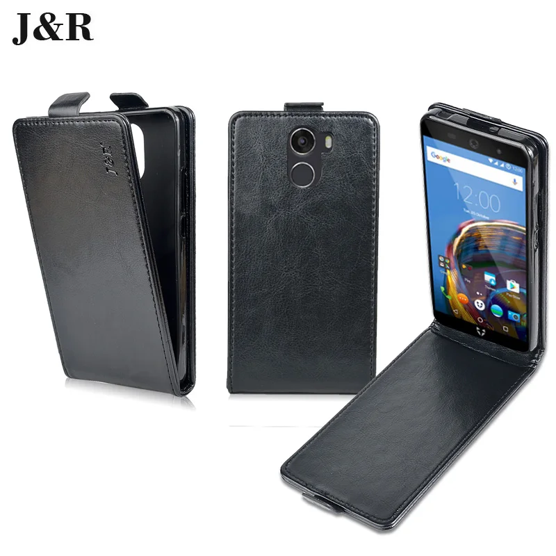 Для wileyfox Swift 2x случае Роскошные кожаные задняя крышка для 2 х 5.2 дюйма Flip Vertical