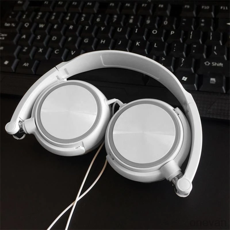 ONEVAN проводные наушники с микрофоном стерео Накладные бас HiFi Звук музыка для iPhone