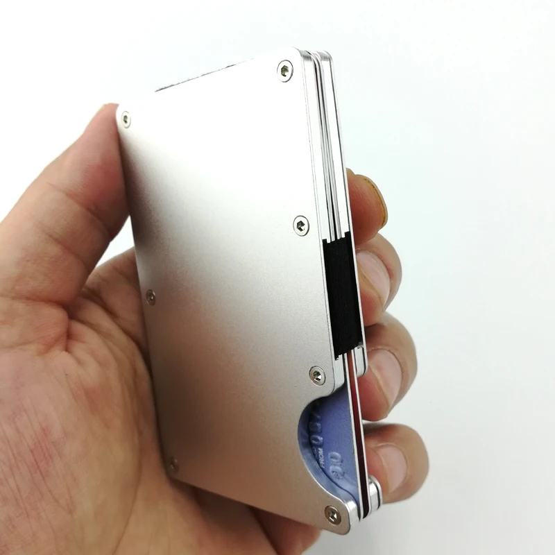 Rfid-блокировки банк держатель для карт Для мужчин кредитной карты бумажник