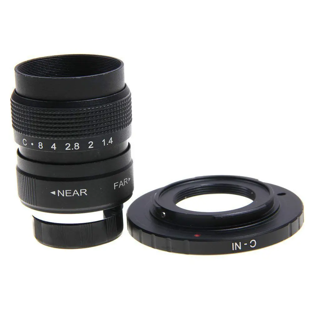 Объектив для ТВ и фильмов 25 мм F1.4 CC крепление C к Nikon 1 J5 S2 J4 V3 AW1 S1 J3 V2 J2 J1 V1|fujian 25mm