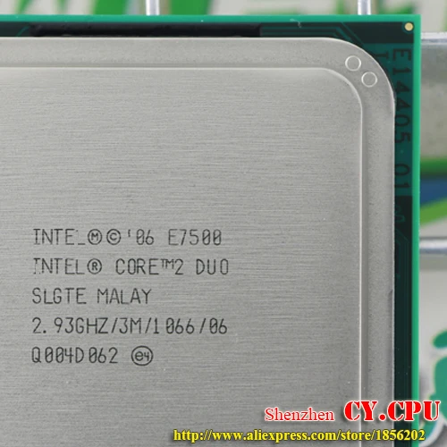 Процессор Intel Core 2 Duo E7500 93 ГГц/3 м/1066 МГц настольный процессор LGA775 (работает на 100%