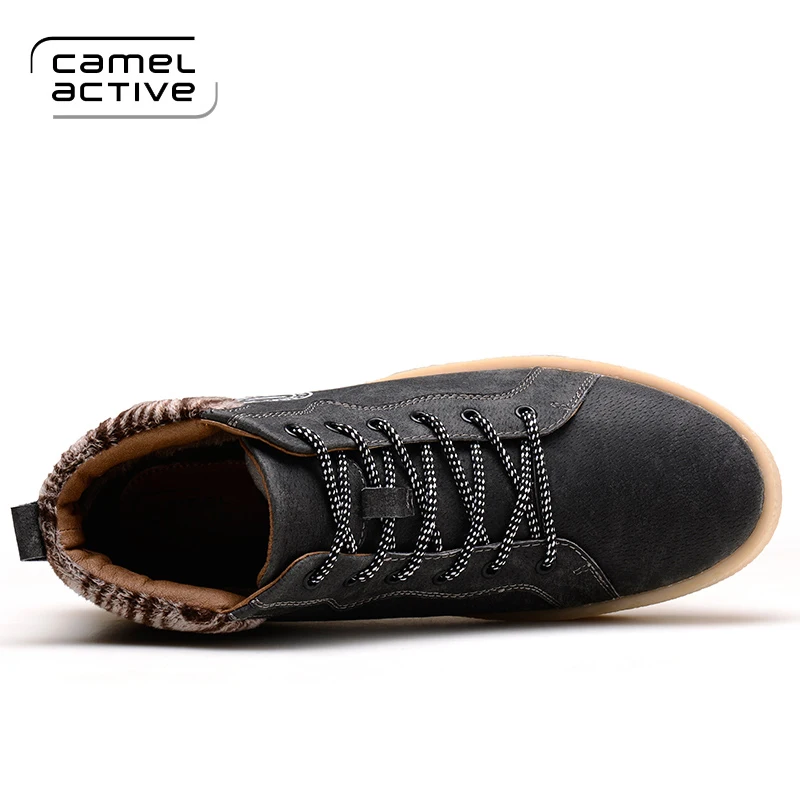 Camel Active/; мужские ботинки из натуральной кожи; зимние теплые ботинки; ботинки «Челси» из свиной кожи; винтажные мужские ботильоны высокого качества; 1783