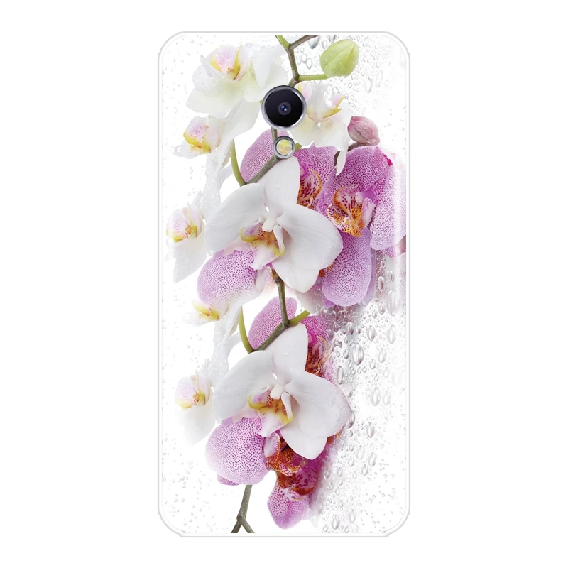 Чехол для телефона из ТПУ Meizu M2 M3 M5 M6 Note Flower Stone Floral Мягкая силиконовая задняя