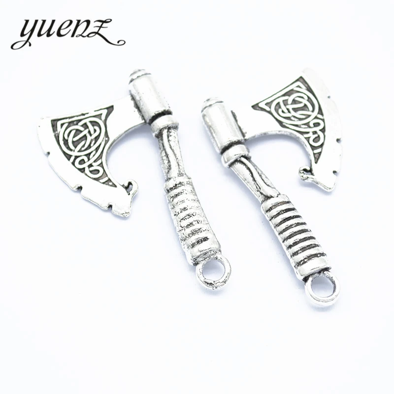 YuenZ 3 шт. античный серебряный цвет ax Charm fit для браслетов ожерелья DIY металлические
