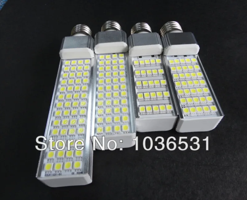 free shiping 2pcs 11w PL led G23 g24 plc light 52leds SMD5050 e27 b22 corn bulb 860lm pl lamp factory | Лампы и освещение
