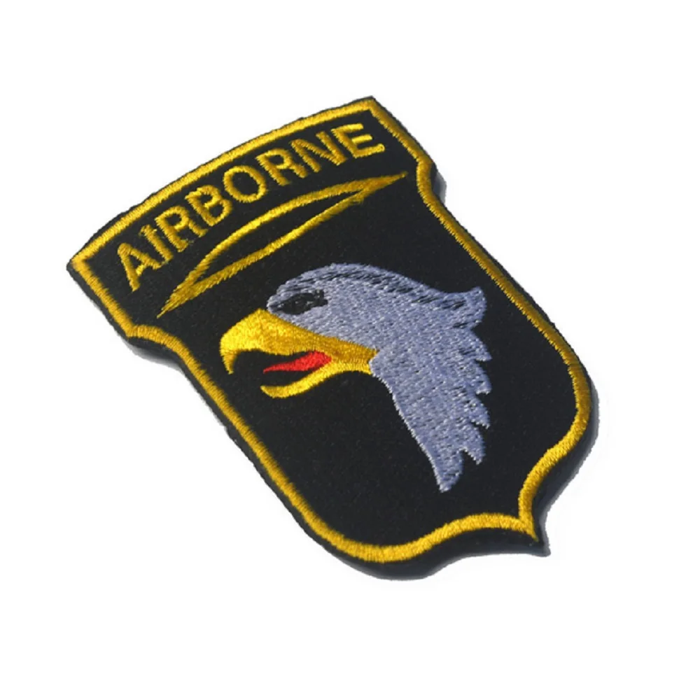 10 шт./лот 3D вышивка контуры и крючок США AIRBORNE 101 air assaw division AA повязки военный фанат