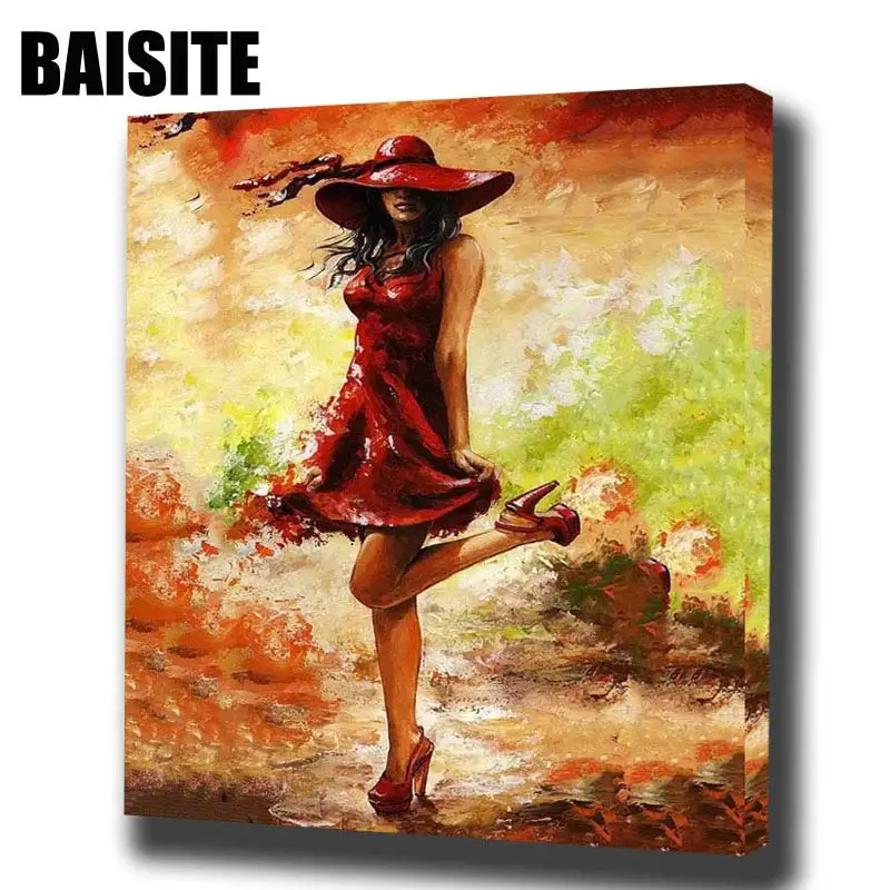 Картина маслом по номерам BAISITE сделай сам на холсте в рамке для гостиной