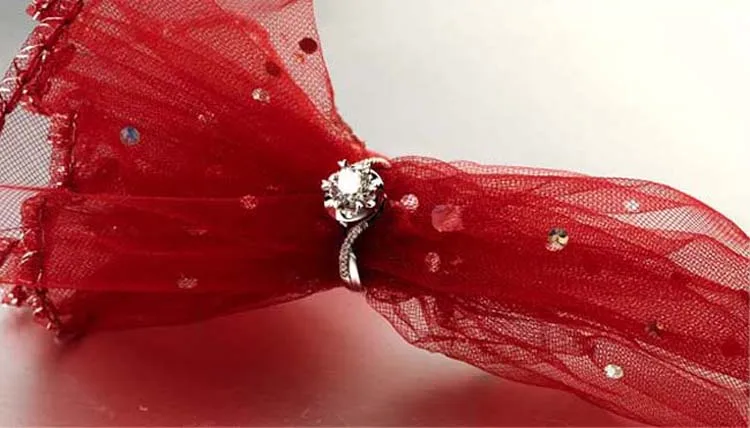 Настоящее 18K Белое Золото хорошее ювелирное изделие настоящее 0.45CT кольцо с