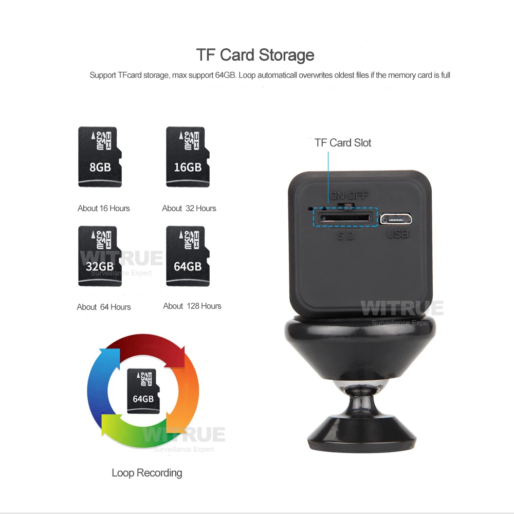 Wi-Fi мини-камера с питанием от аккумулятора камера безопасности 1080 P невидимая