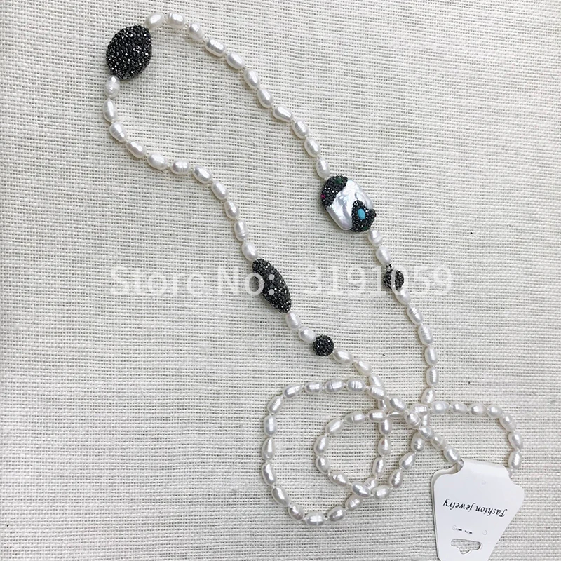 2018 new pearl necklace with simple temperament, personality accessories and fashion accessories