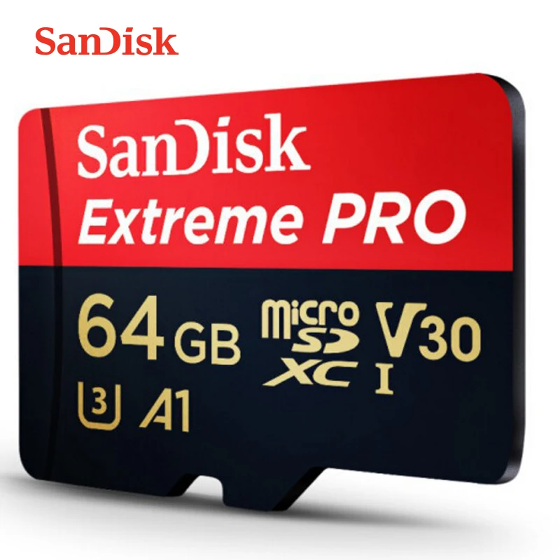 Карта памяти Sandisk Extreme Pro Micro SD до 170 МБ A2 V30 U3 64 ГБ 128 256 MicroSDXC TF карта с адаптером|Карты