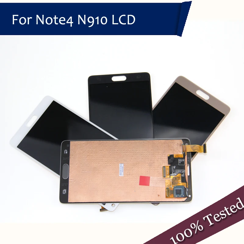 Супер AMOLED LCD телефон для Samsung Galaxy Note 4 N910 N910A N910F N910H дисплей кодирующий
