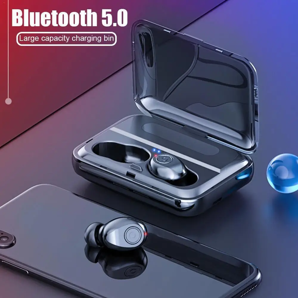 SZILBZ F9 3 TWS беспроводной Bluetooth V5.0 наушники стерео бас гарнитура светодиодный