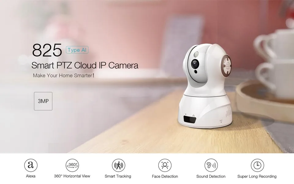 JOOAN, 3MP, WiFi, IP камера безопасности, беспроводная камера безопасности, система домашнего монитора с двусторонним аудио детектором движения, ночное видение