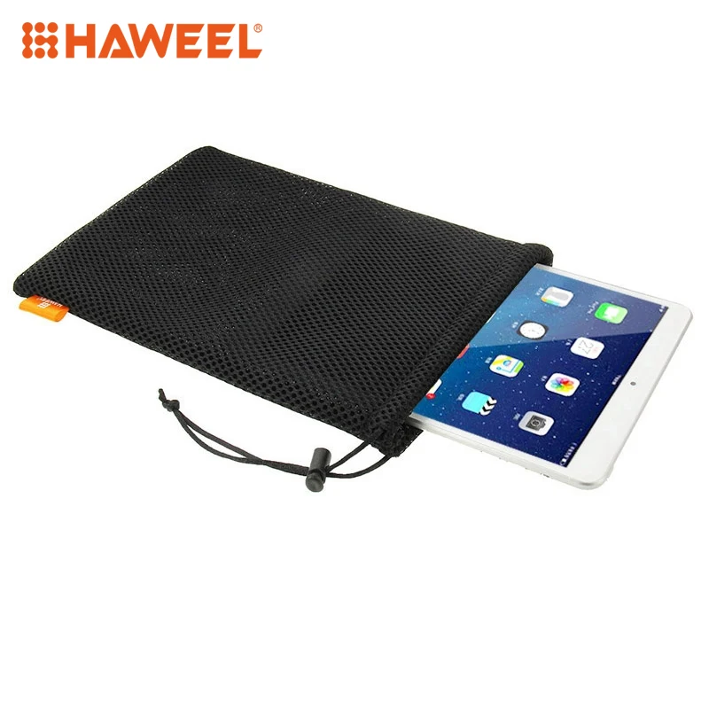 Нейлоновая сумка HAWEEL + сетчатый мешочек для iPad Air 2 и 1 Размер мешков 29 см x 19 iPad4/3/2/1 |