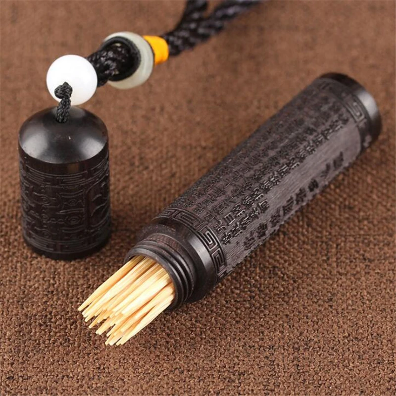 2019 Creative Toothpick Holder Fashion Upscale Solid Wood Box Portable Tooth Pick Kitchen Tools | Дом и сад