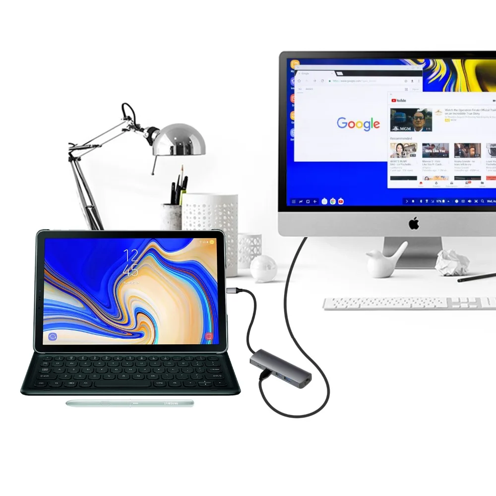 Док-Станция HDMI RJ45 Мощность доставки Тип usb C концентратора для ThinkPad Dell XPS 13 9360 9365 9370