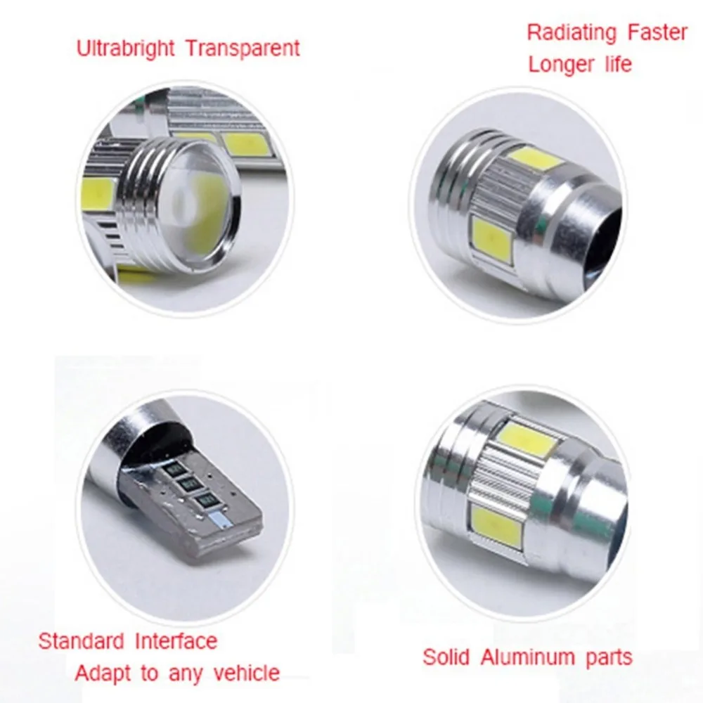 Автомобильная лампа 6 светодиодный 5630SMD W5W|t10 canbus|ampoule voiturecanbus t10 led |
