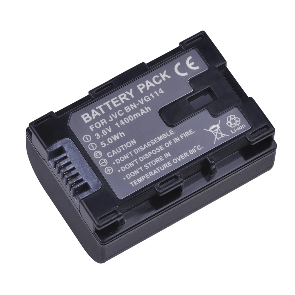 

1x 1400mAh BN-VG114 BNVG114 BN VG114 Battery + VG114 Fast Dual Battery Charger for JVC BN-VG107 BN-VG107U BN-VG108U BN-VG108E