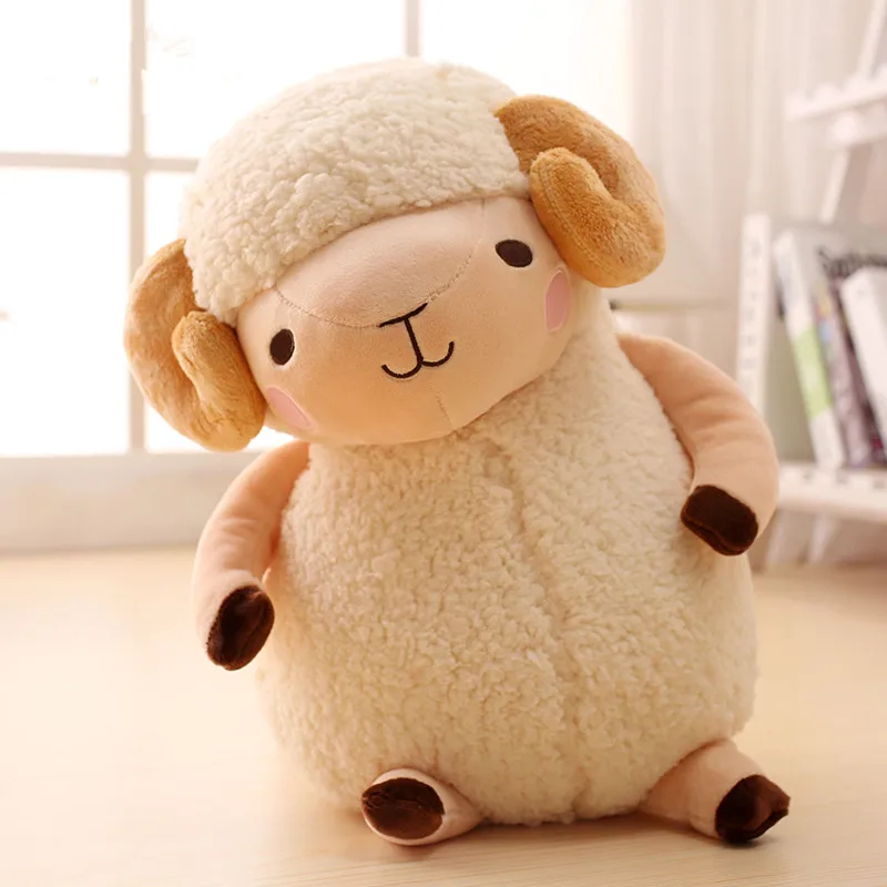 Милая плюшевая игрушка козел kawaii моделирование животных овец мягкая Холдинг