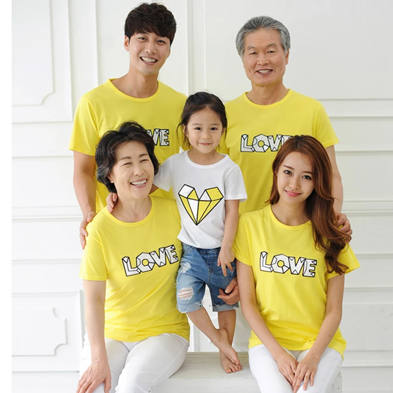 2016 Семья Посмотрите Лето Мужчины/Женщины Топы/Тис Повседневная Любители одежда
