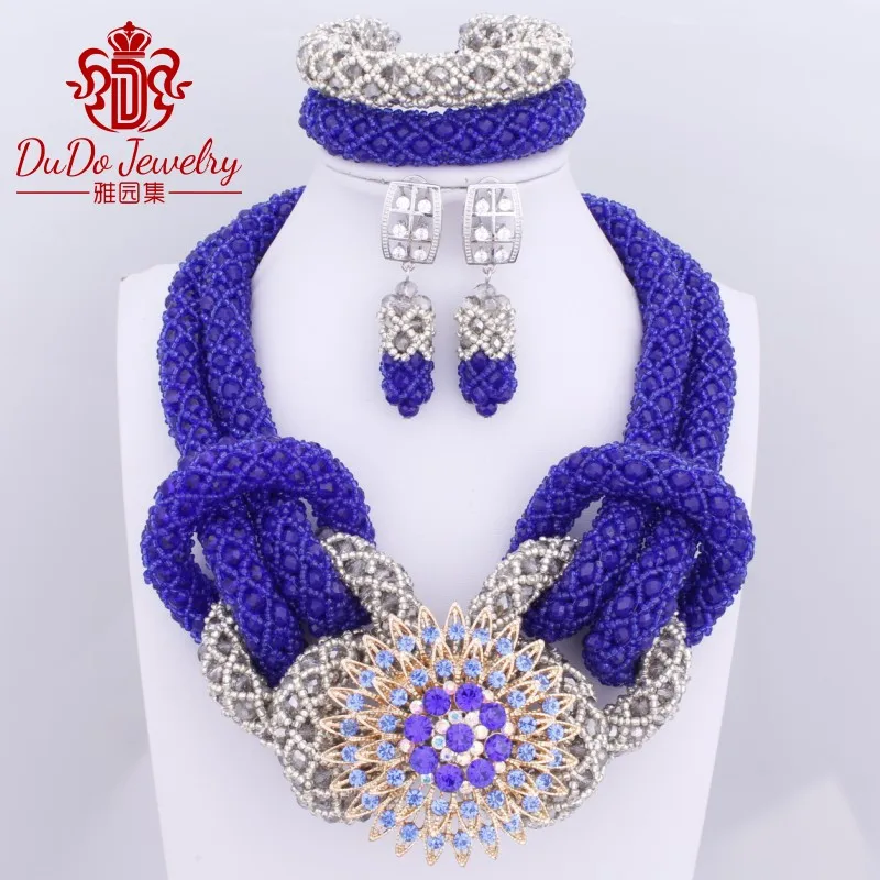 2017 Королевский синий серый сова набор ювелирных изделий в форме животных модное