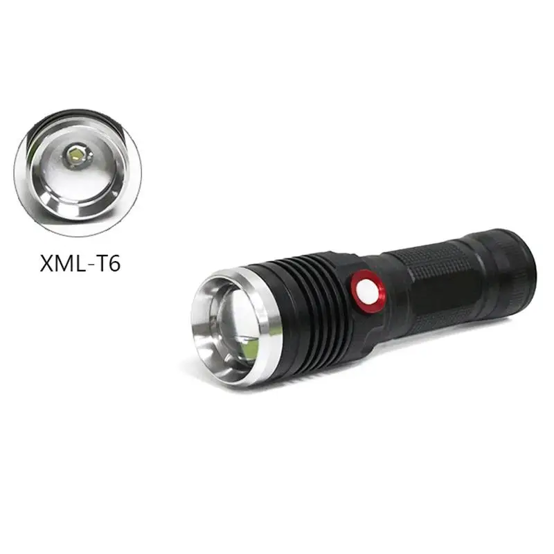 Мощный светодио дный фонарик Увеличить CREE XM L2 USB 26650 или 18650 аккумуляторная