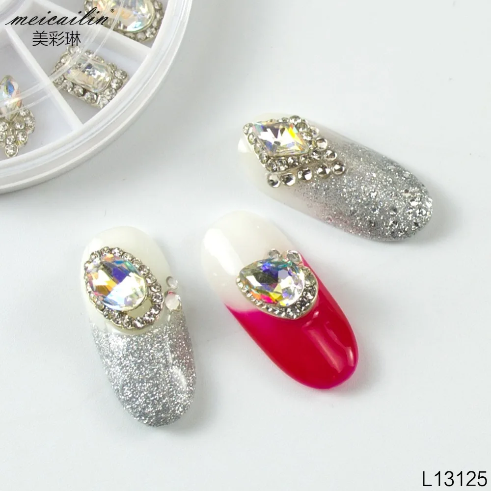 1 колесо кристаллы для ногтей Rhinstones AB Flatback DIY украшения дизайна Маникюрные Nailart